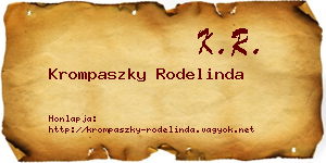 Krompaszky Rodelinda névjegykártya